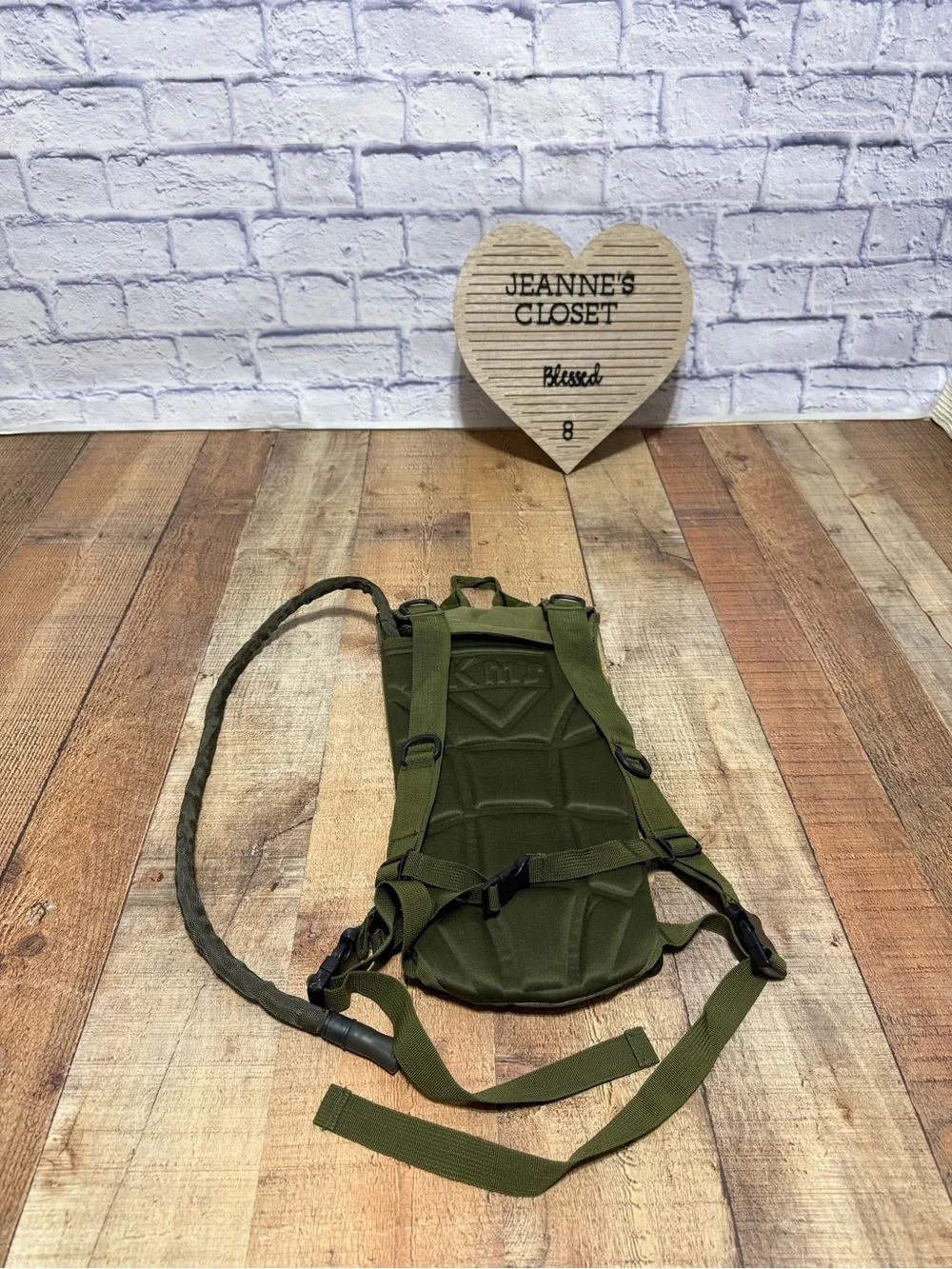 KMS Camo Hydration Carrier Water Bag Backpack Green Hiking Survival Gear